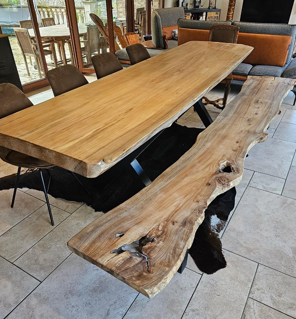 tuinset, zitbank, tuinmeubel, op maat, Nieuw, Ophalen of Verzenden, Info@boomstamtafel.net, Gentstraat 75, 9700 Oudenaarde
