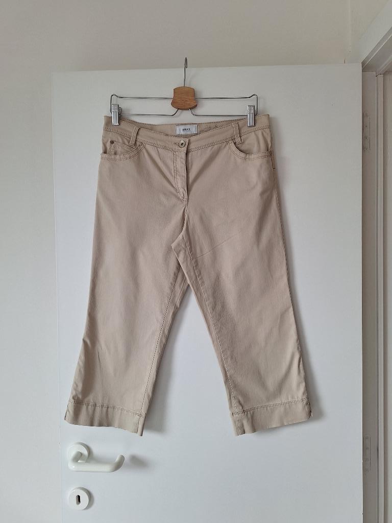 Beige driekwart broek Brax (maat 40 K), Trois-quarts, Taille 38/40 (M), Enlèvement ou Envoi, Brax
