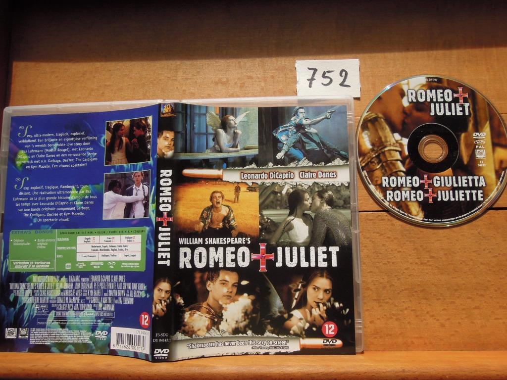 Film DVD Roméo et Juliette Léonard de William Shakespeare, À partir de 12 ans, Enlèvement ou Envoi, Comme neuf