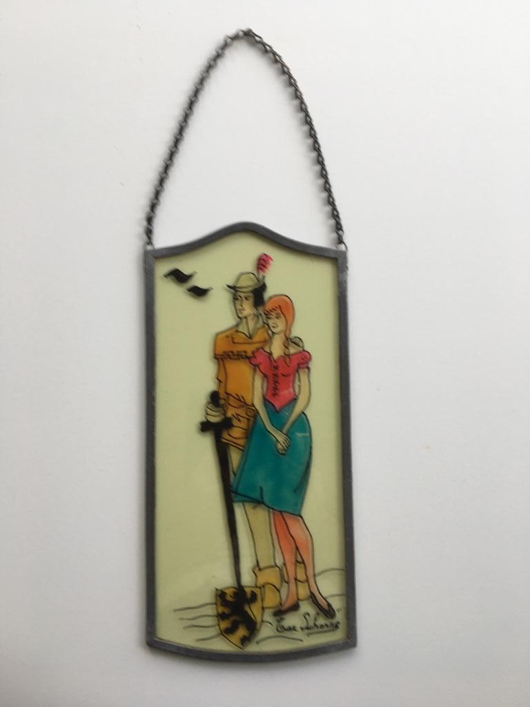 Glasraam Tijl en Nele, Ophalen