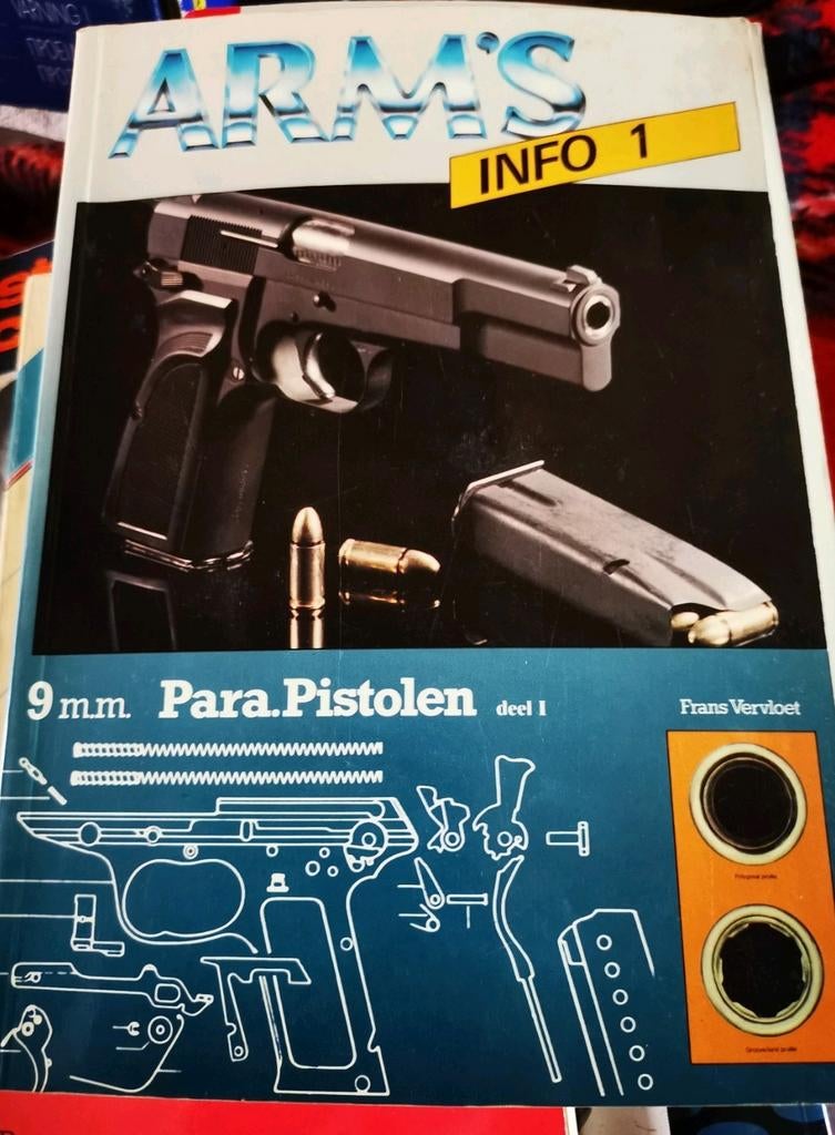 INFO 1

9mm.

Para.Pistolen

deel I

Frans Vervloet, Boeken, Hobby en Vrije tijd, Zo goed als nieuw, Overige onderwerpen, Ophalen of Verzenden