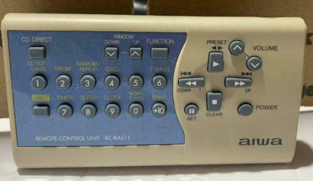 Afstandsbediening Aiwa Rc-bas11, Ophalen of Verzenden, Zo goed als nieuw, Overige merken, Draagbaar