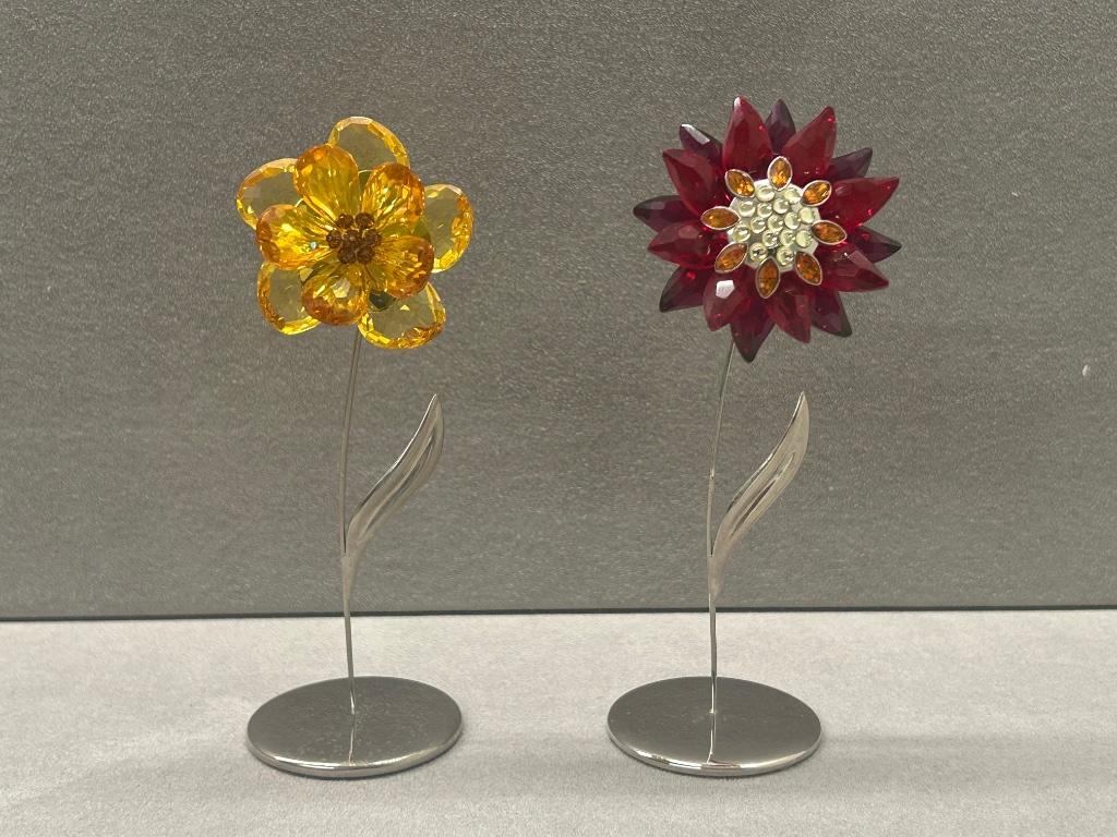 Swarovski Paradise set van 2 bloemen., Verzamelen, Ophalen of Verzenden, Nieuw, Figuurtje