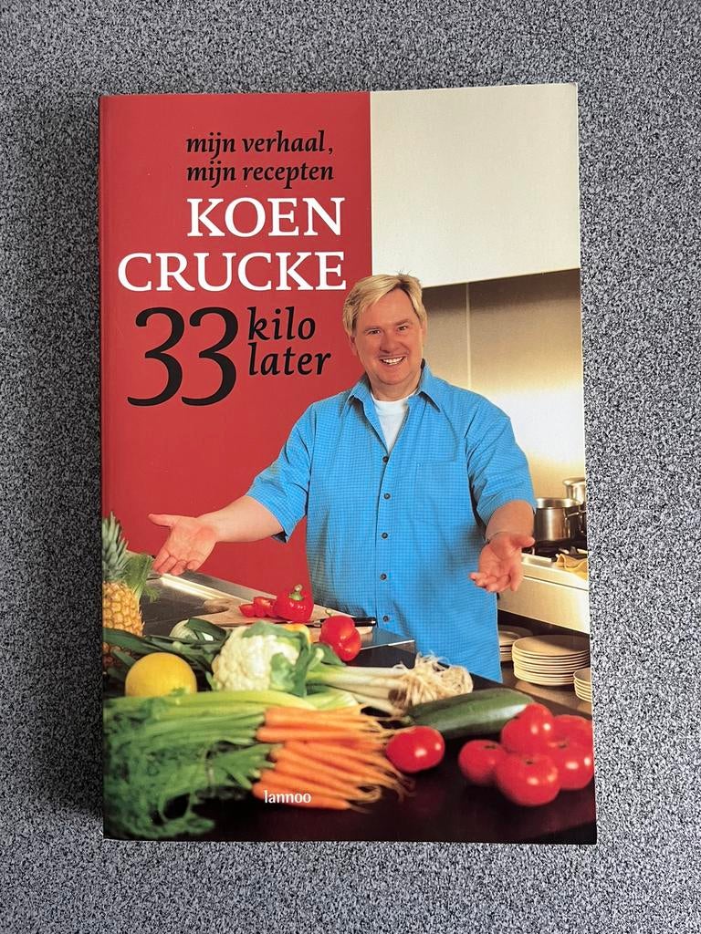 Koen Crucke - 33 kilo later: mijn verhaal, mijn recepten, Ophalen of Verzenden, Zo goed als nieuw, K. Crucke; J. Gheysens