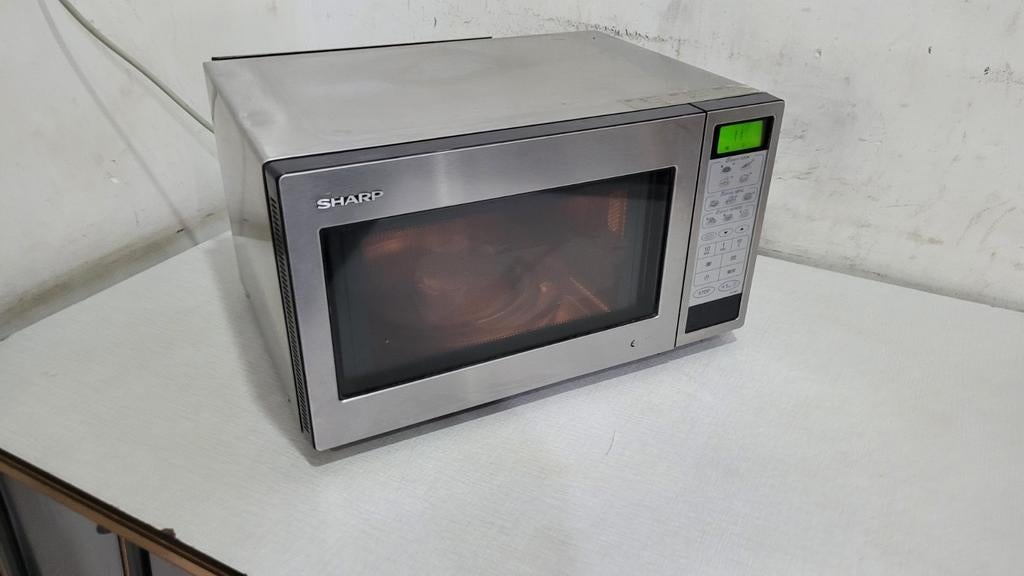 four micro-ondes sharp r74st inox en parfait état de fonctio, Electroménager, Enlèvement ou Envoi