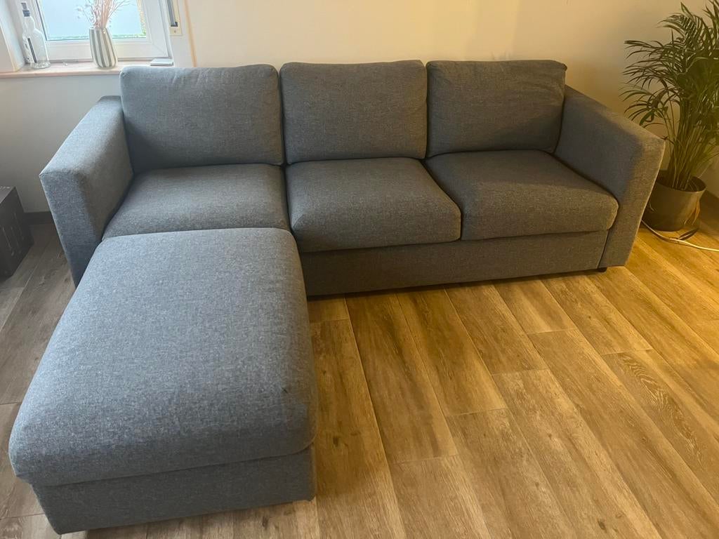 Ikea Vimle 3-zit met losse opberg longchair, Huis en Inrichting, Ophalen, Zo goed als nieuw