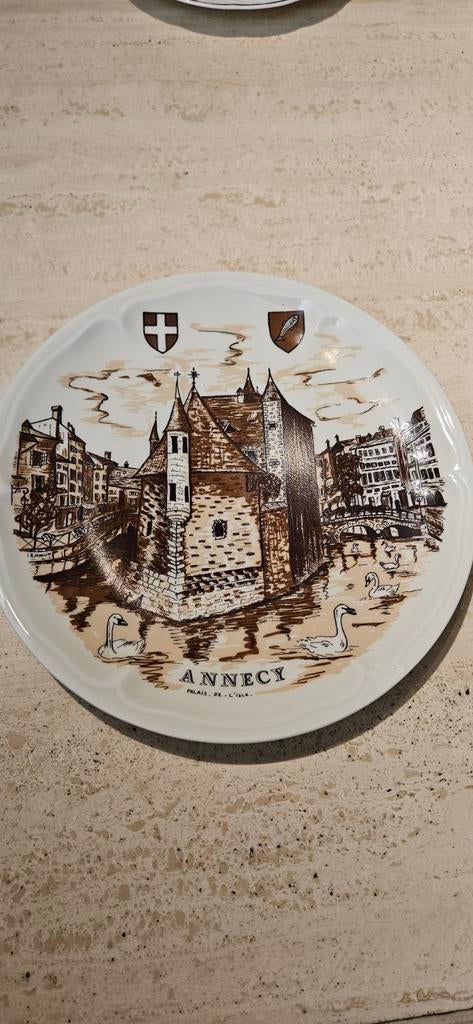 Annecy "Limoge France” decoratief bord, Verzamelen, Ophalen