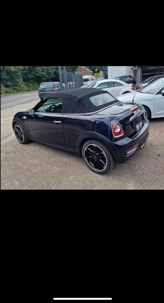 Mini Cooper cabriolet 2.0d/105kW /12 garantie 12 maanden, Auto's, Euro 5, Zwart, Cabriolet, Blauw