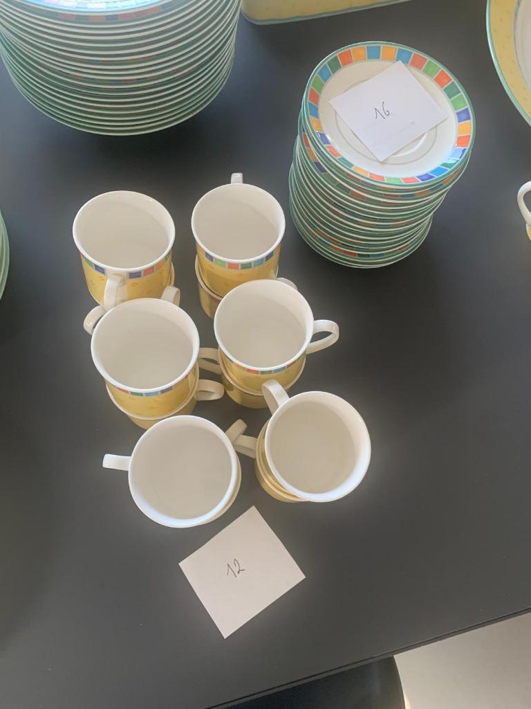 Pièces de service "Twist Alea" Limone - Villeroy & Bosch, Ophalen, Gebruikt, Porselein, Compleet servies