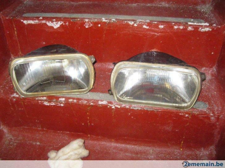 2 anciens phares de voiture, pr idée déco ou à réutiliser, Enlèvement ou Envoi, Utilisé