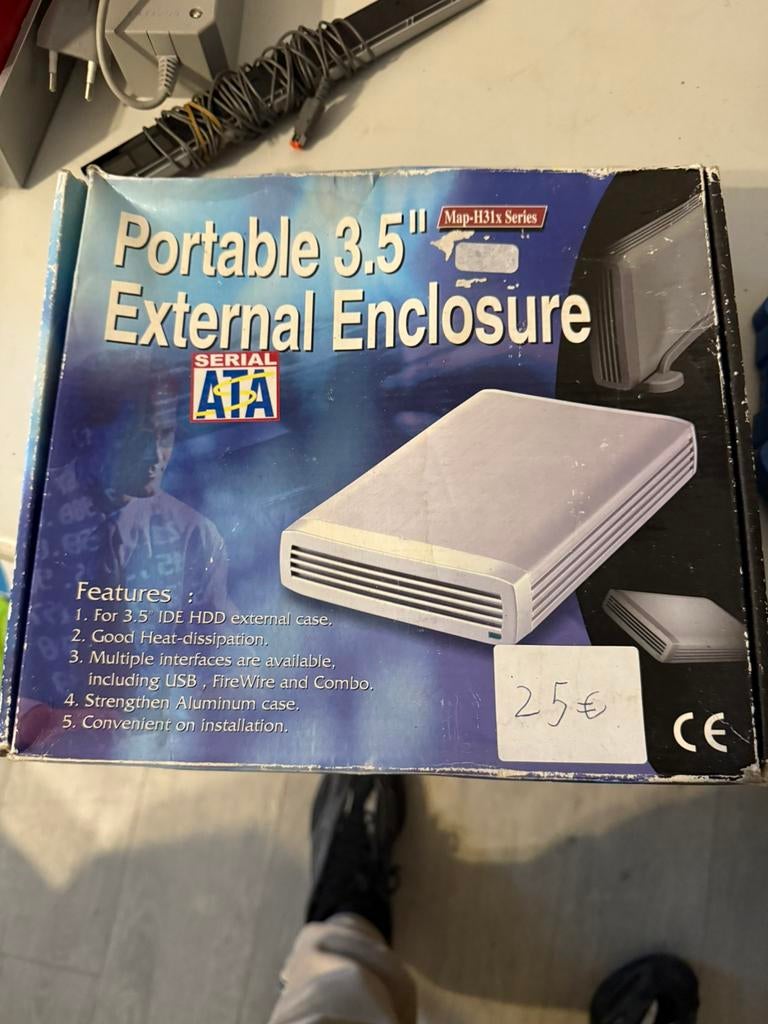 Boîtier externe portable HDD, Informatique & Logiciels, Disques durs, Enlèvement, Comme neuf, HDD