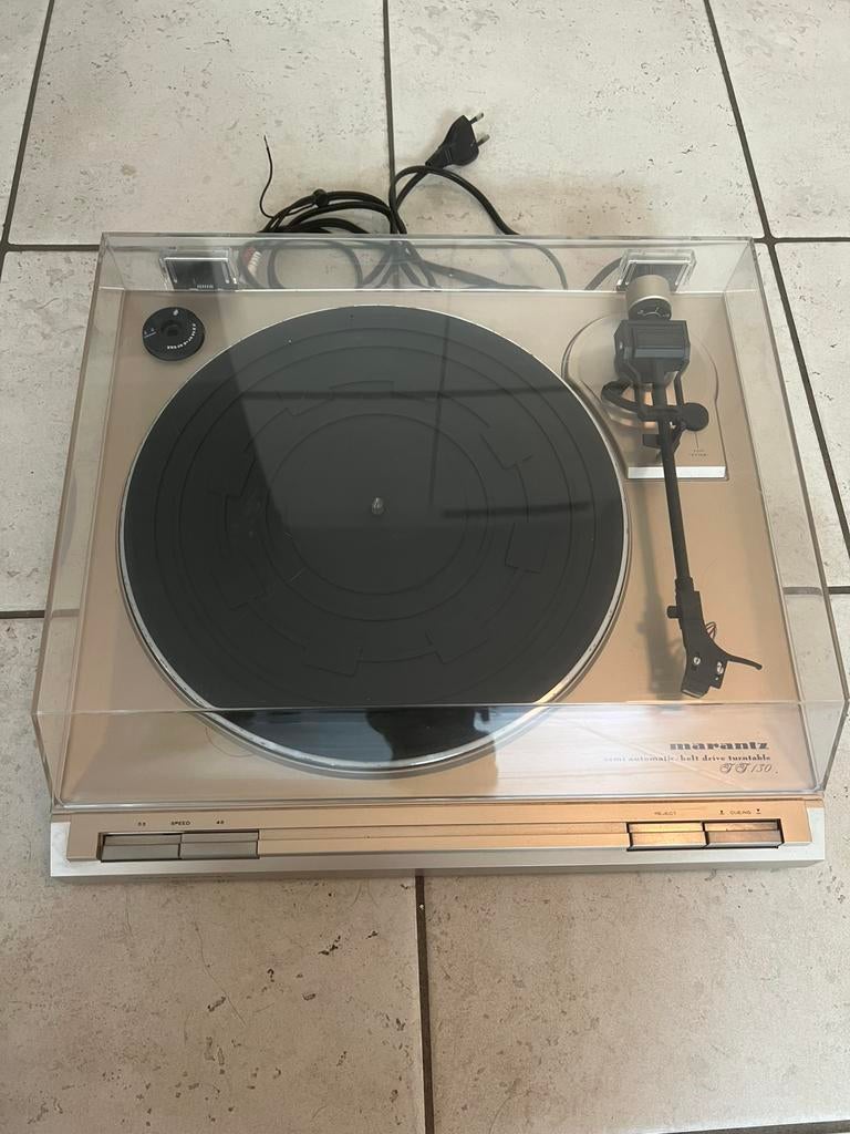 MARANTZ TT 130 platenspeler incl. Stofkap en nieuwe riem, Ophalen, Zo goed als nieuw, Platenspeler