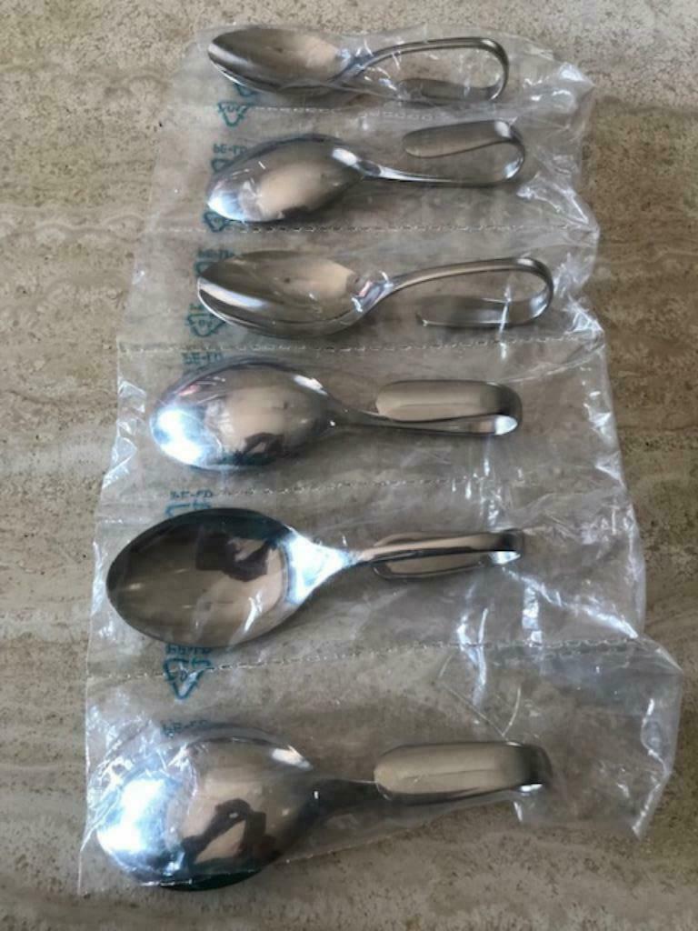 Set nieuwe inox apero-lepels (zn4827), Nieuw, Ophalen of Verzenden, Los bestek, Inox of Chroom