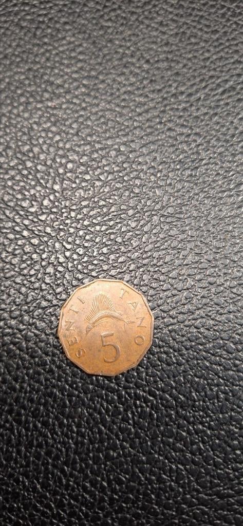 2##    Tanzania 5 senti 1973, Postzegels en Munten, Munten | Afrika, Ophalen of Verzenden, Tanzania