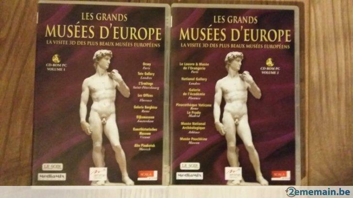 CD Rom Les grands musées d'Europe ( 2 volumes), Neuf