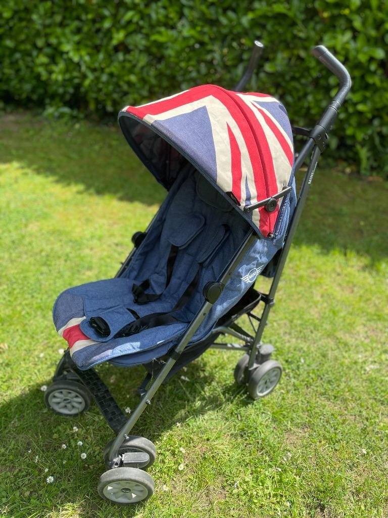 Poussette EasyWalker Mini Buggy XL Union Jack Vintage, Gebruikt, Overige merken, Verstelbare rugleuning