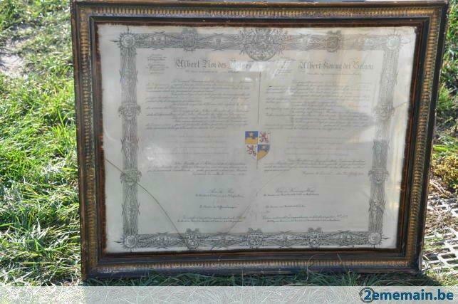 ancien document de jugement utilisation armoirie neufmaison, Enlèvement ou Envoi
