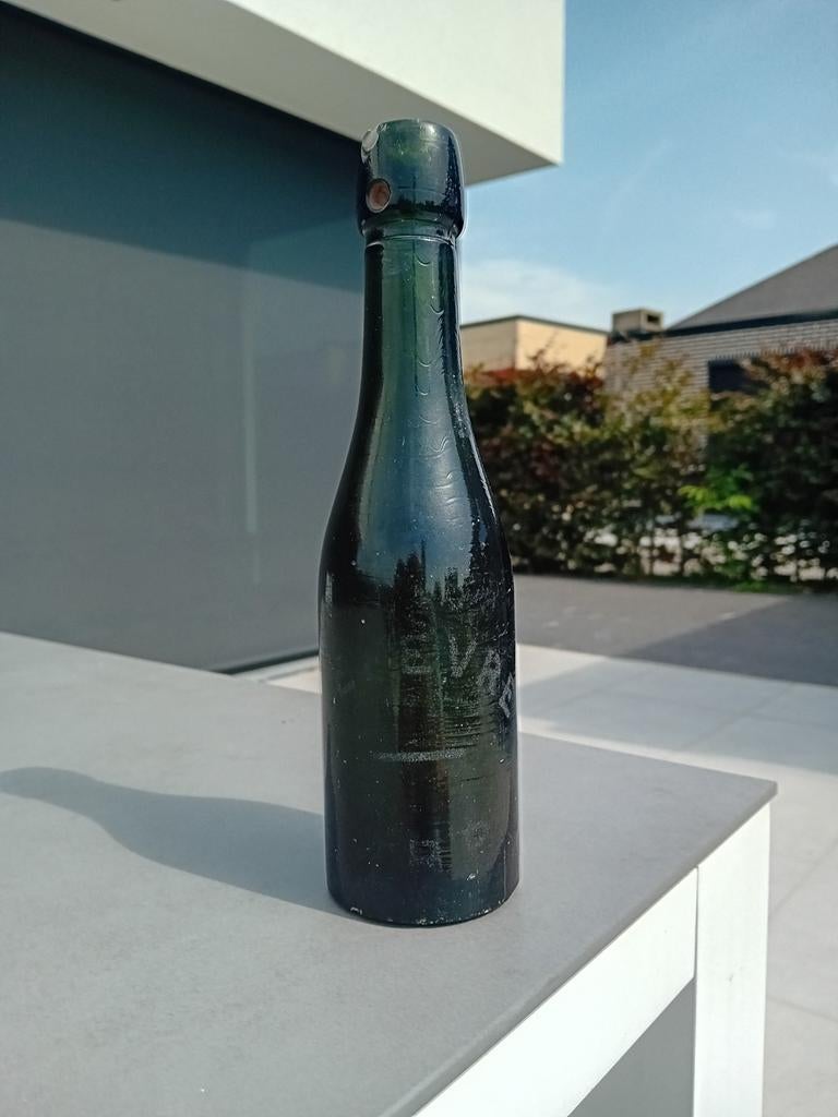 Oude vintage bierfles Lefevre Orp, Ophalen of Verzenden