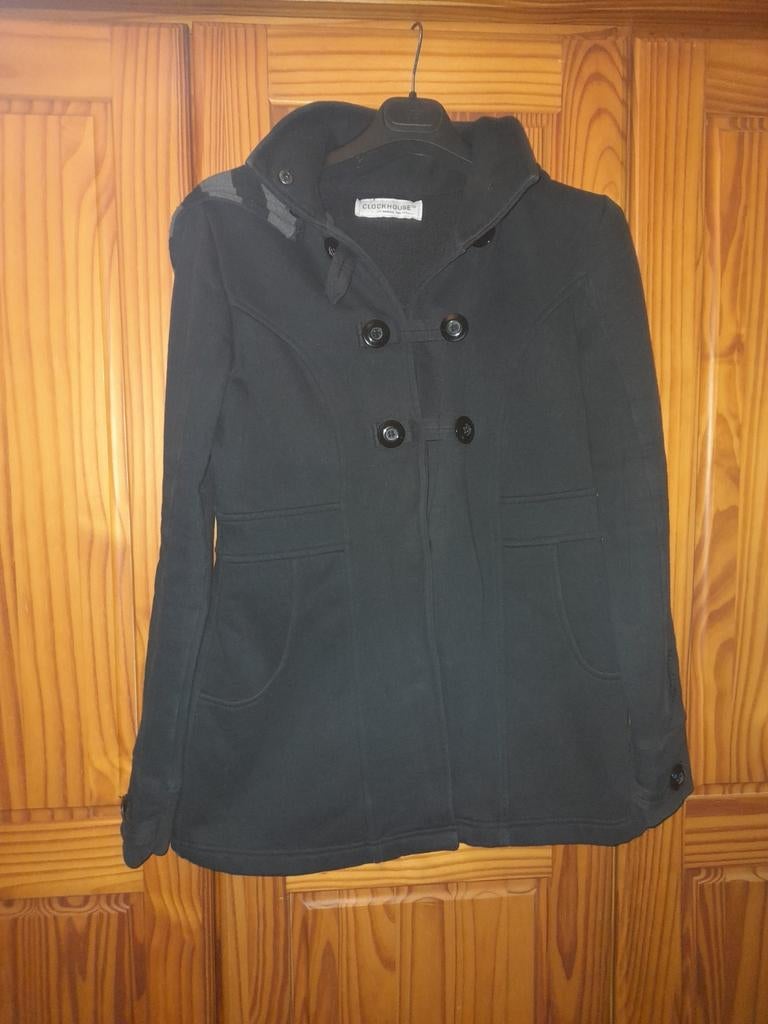 Clockhouse M zwarte jas met capuchon voor dames, Ophalen of Verzenden, Zo goed als nieuw