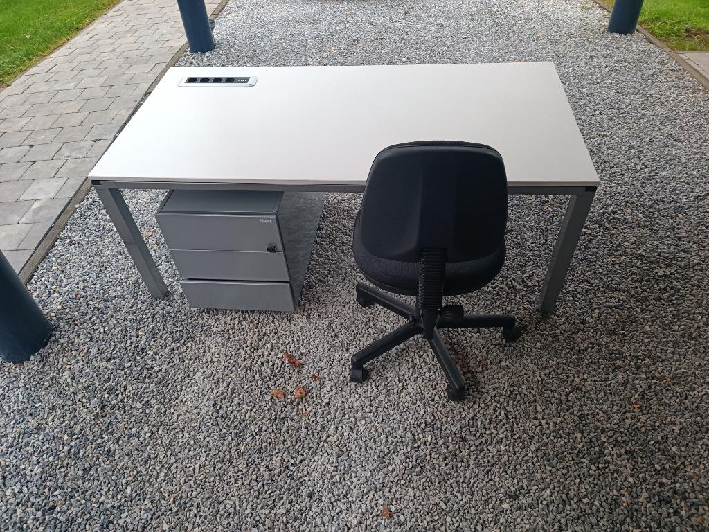 Bureautafel+ladeblok+bureaustoel, Huis en Inrichting, Ophalen, Gebruikt