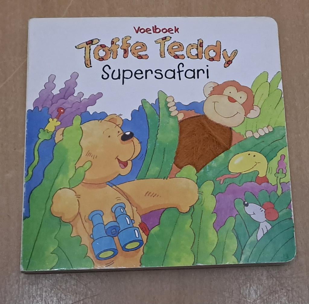 Toffe Teddy Supersafari ( voelboek), Boeken, Gelezen, Ophalen of Verzenden, 2 tot 3 jaar, Uitklap-, Voel- of Ontdekboek