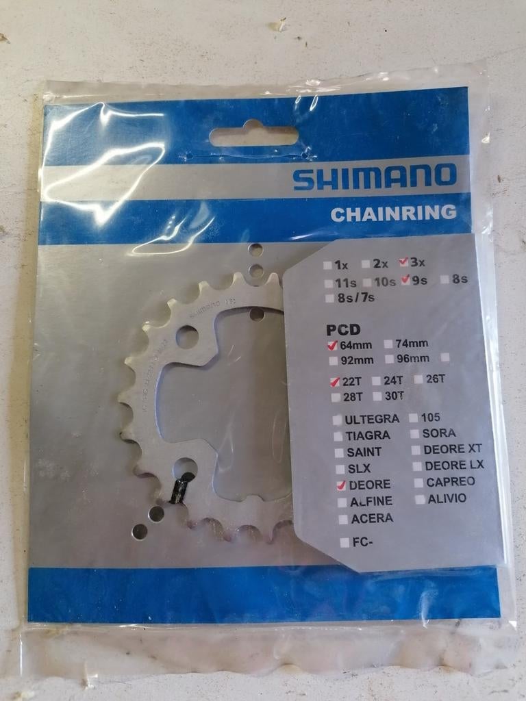 Kettingblad mbk, binnenblad 22t, Ophalen of Verzenden, Nieuw, Overige typen, Shimano