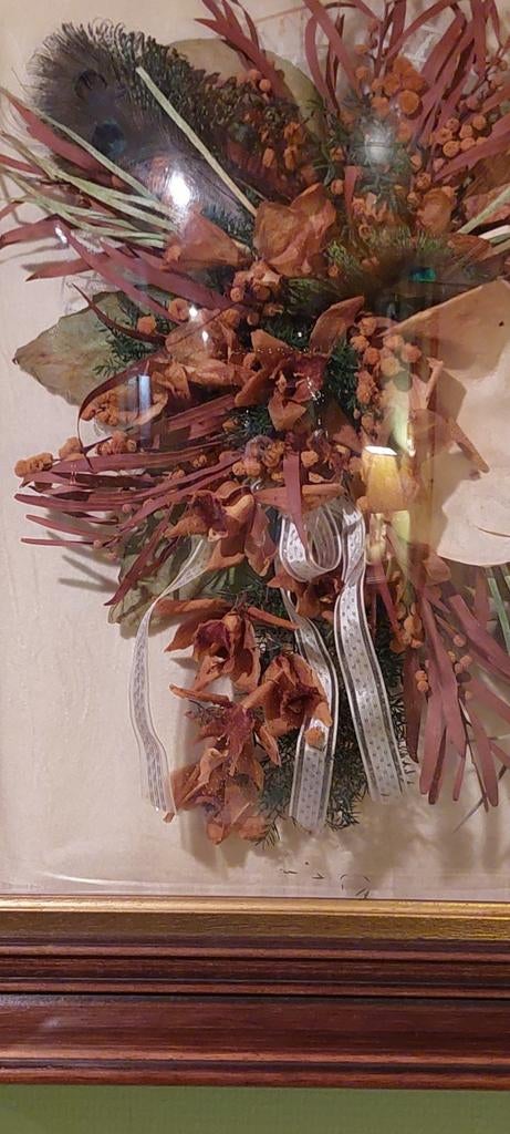 Mooie kader met gedroogde bloemen 53x43x6 cm, Ophalen of Verzenden, Zo goed als nieuw