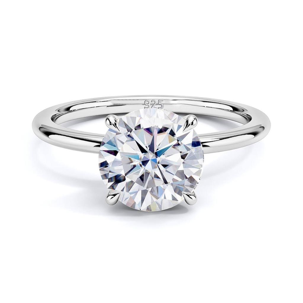 Nieuwe ring, 4 karaat!, Verzenden, Wit, Nieuw, 17 tot 18