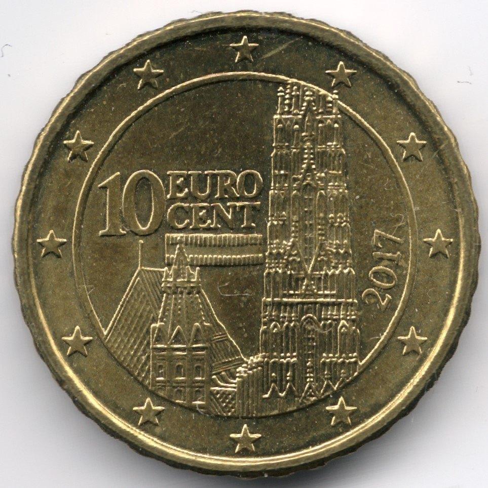Oostenrijk : 10 Cent 2017  KM#3139  Ref 7042, Postzegels en Munten, Munten | Europa | Euromunten, Ophalen of Verzenden, Oostenrijk