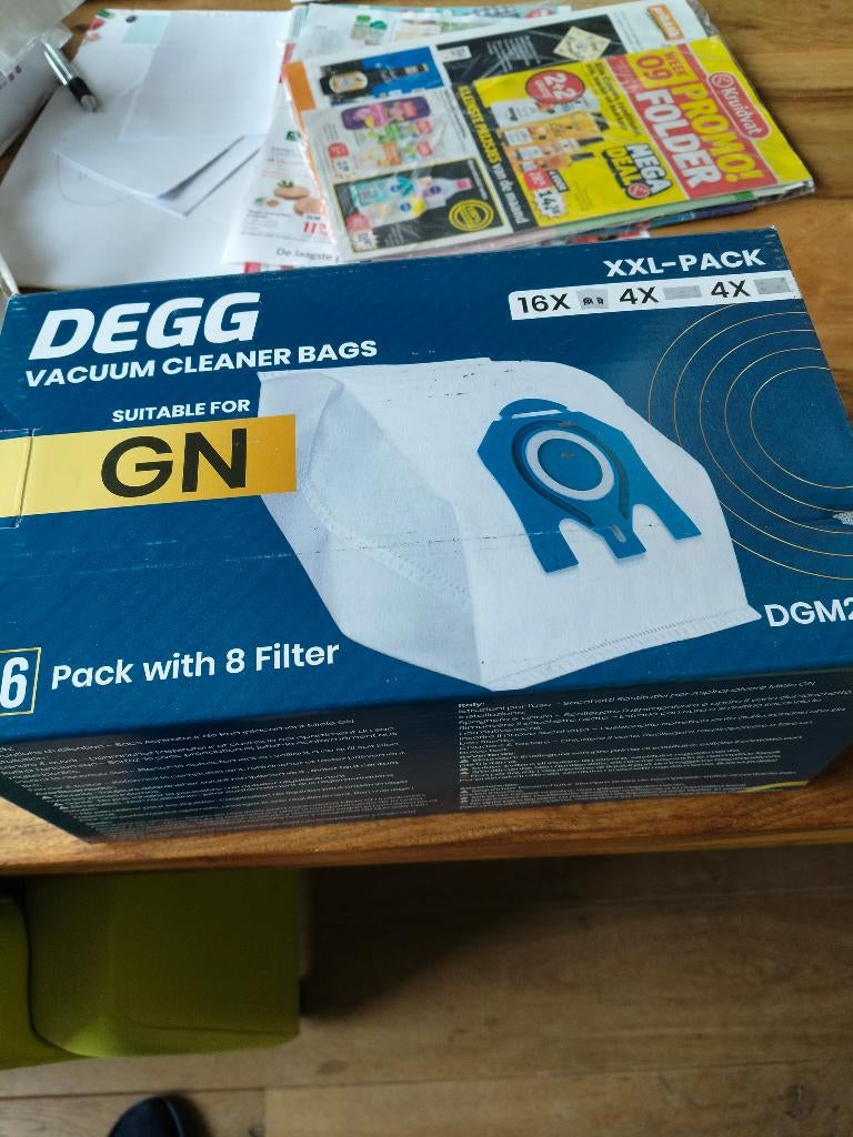 Stofzuigzakken, Ophalen, Nieuw