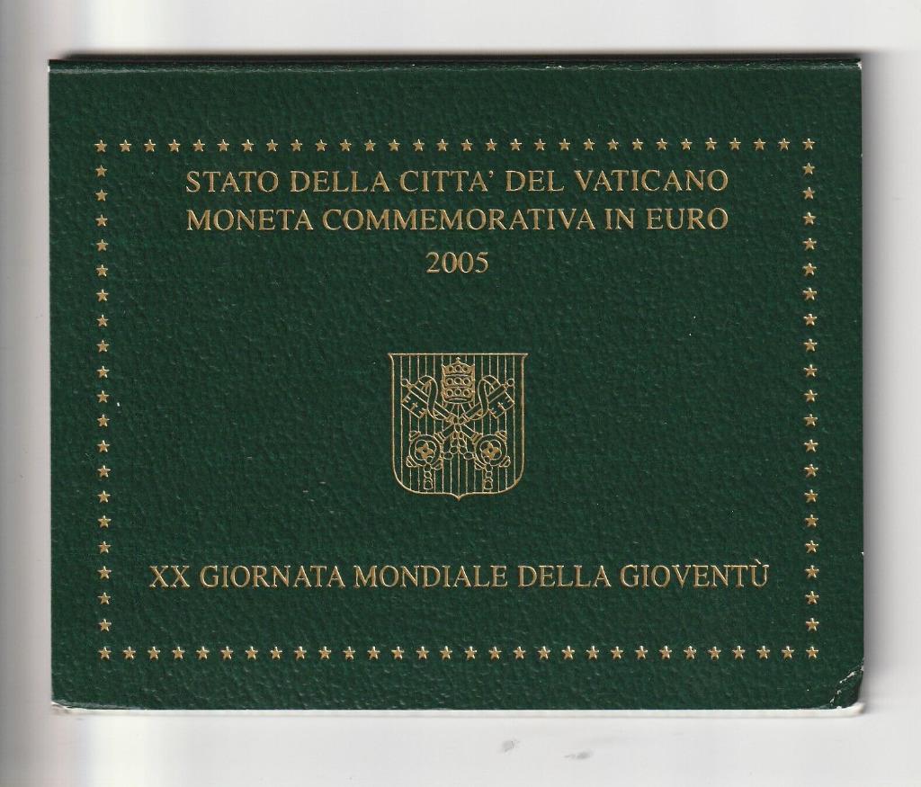 Vatican 2 euros 2005 « Journées mondiales de la jeunesse à C, Enlèvement ou Envoi, Vatican, 2 euros, Monnaie en vrac