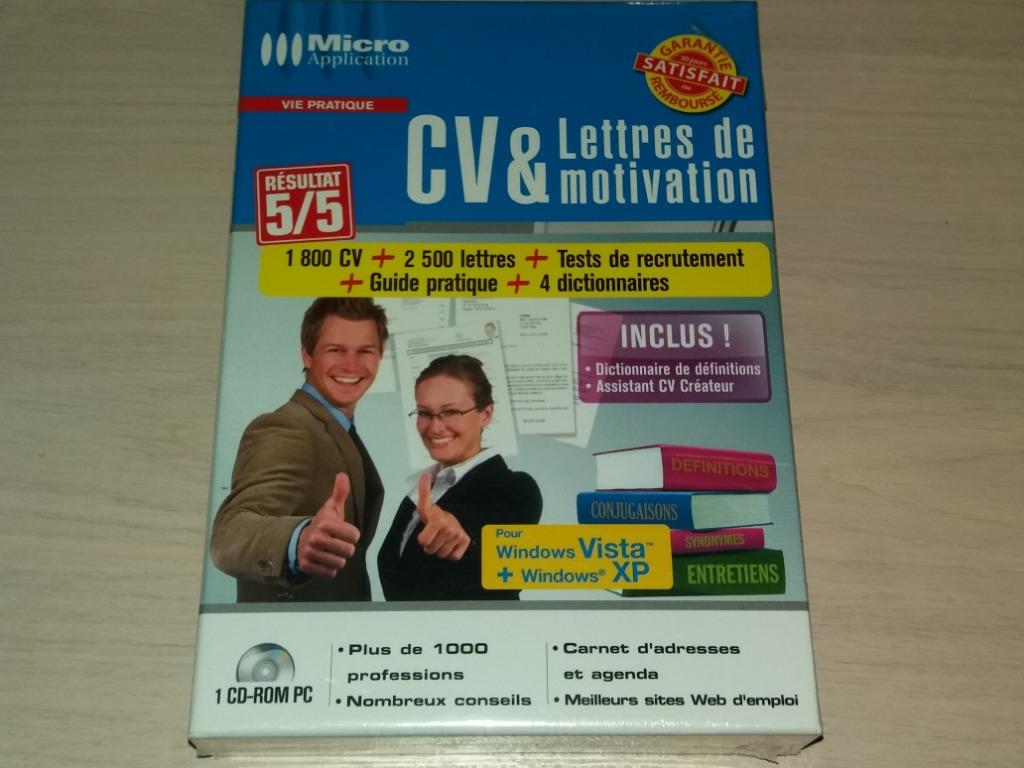 Nouveau Logiciel cv & lettres de motivation, Enlèvement ou Envoi, Neuf, Windows