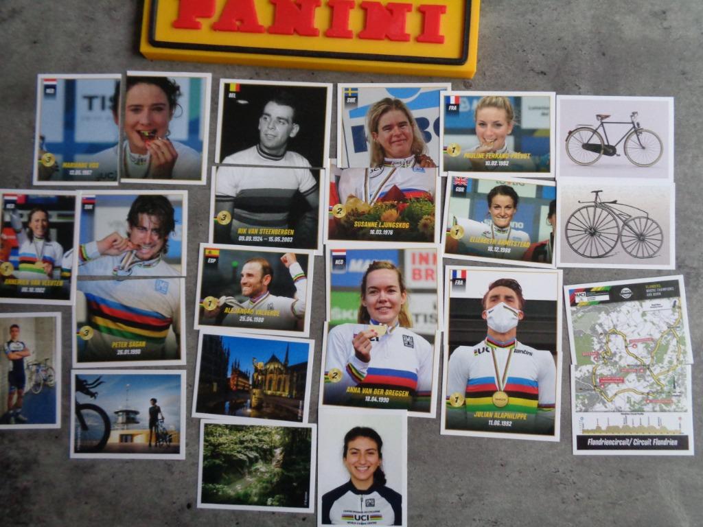 PANINI STICKERS WIELRENNEN  WIELRENNERS  REEKS UCI  25X, Ophalen of Verzenden