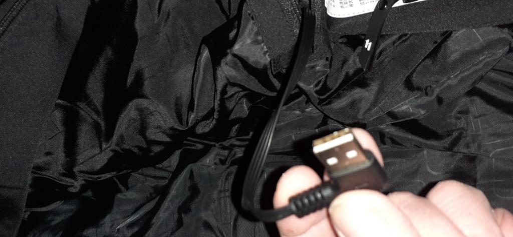 veste chauffante, Ophalen