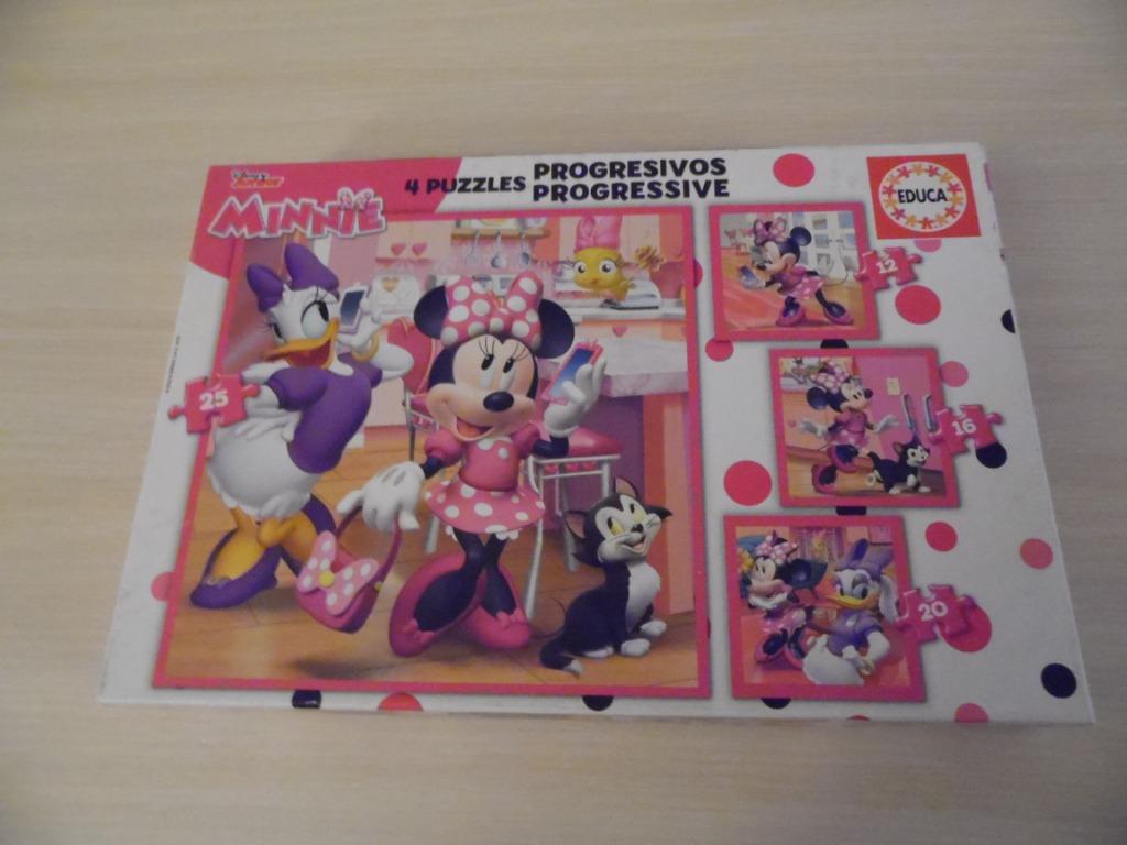 PUZZLE 12,16,20, 25 PIÈCES MINNIE   DISNEY   EDUCA, Enlèvement ou Envoi, 10 à 50 pièces, Comme neuf, 2 à 4 ans