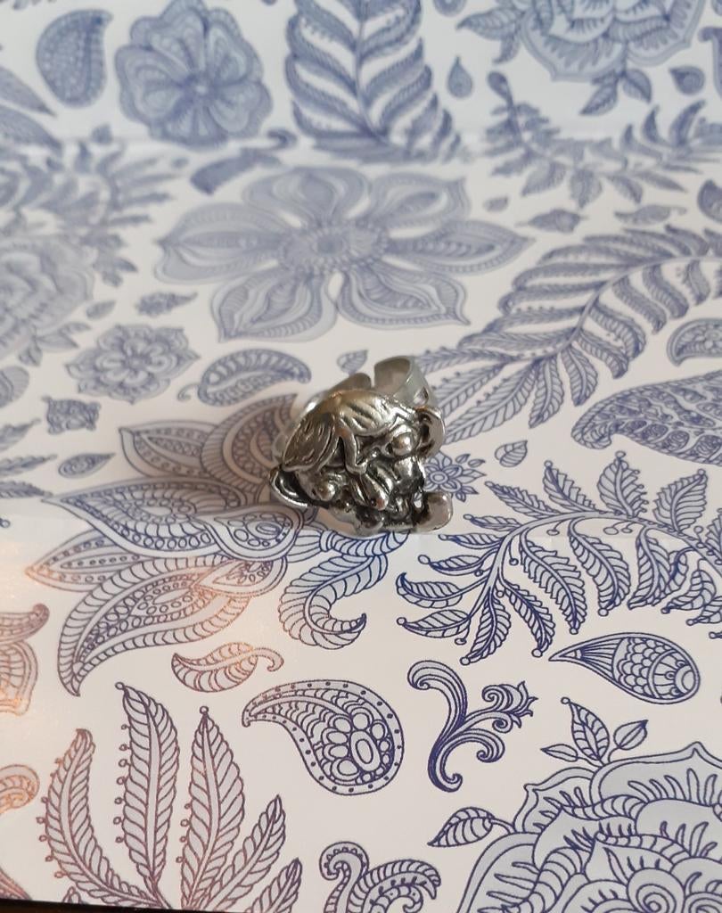 Bague metal singe à la pipe anneau ajustable, Enlèvement ou Envoi, Comme neuf