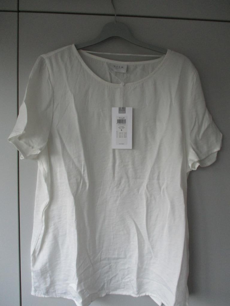 Nieuwe witte blouse, Vila, maat S met label, Kleding | Dames, Verzenden, Wit, Vila, Nieuw