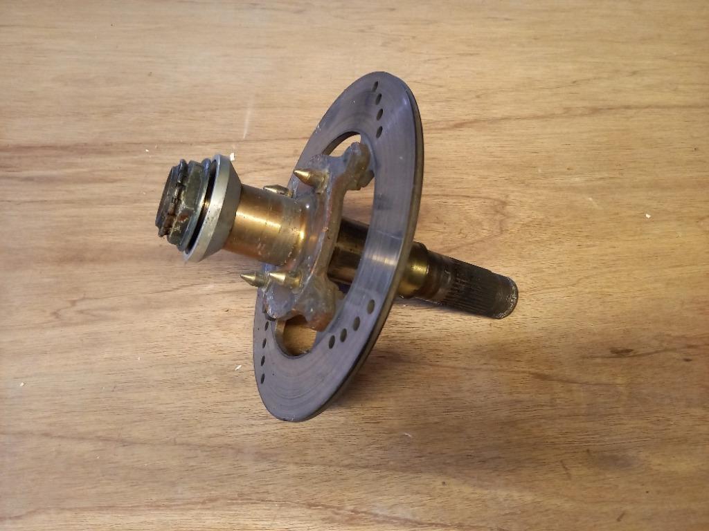 DUCATI 916-748-996-998 ACHTERAS MET REMSCHIJF, Motoren, Ophalen of Verzenden