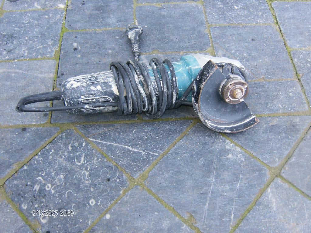 makita haakse slijper, Doe-het-zelf en Bouw, Gereedschap | Slijpmachines, Ophalen, Gebruikt, 1000 watt of meer, Haakse handslijpmachine