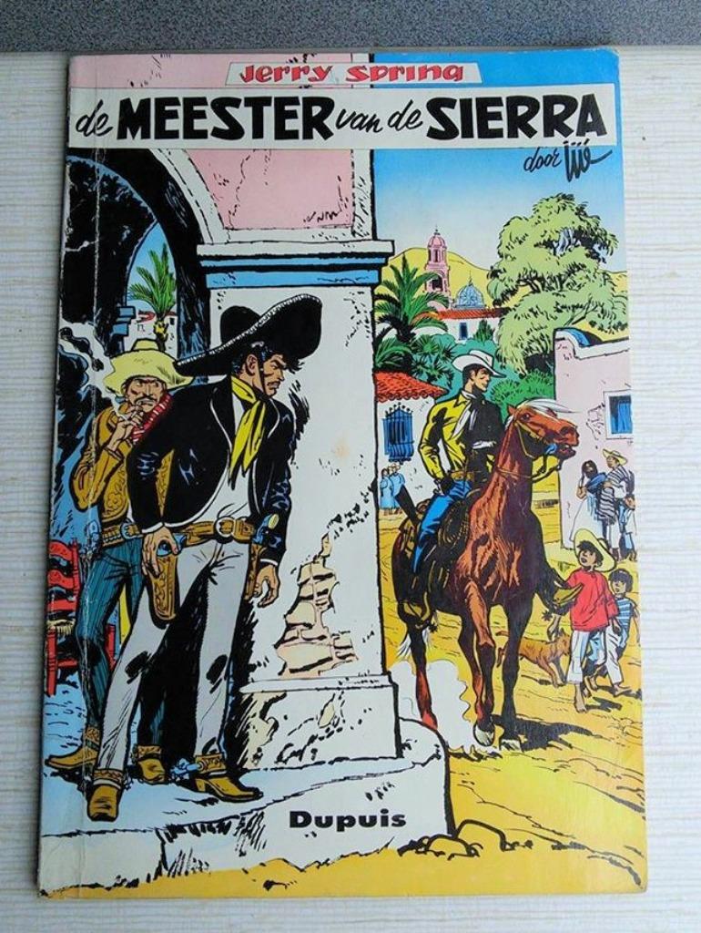 Jerry spring 10 meester van de Sierra 1e druk 1962 ZG, Gelezen, Eén stripboek, Jije, Ophalen of Verzenden
