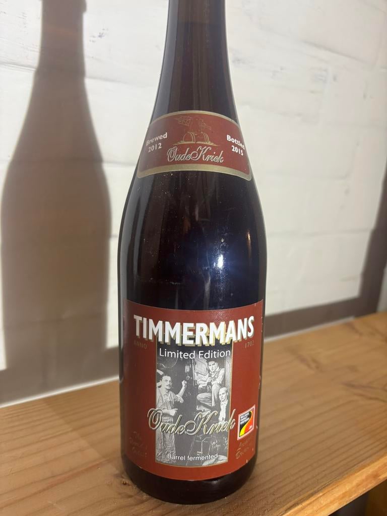 Vieille Kriek Timmermans - 1 bouteille 2012, Enlèvement, Comme neuf
