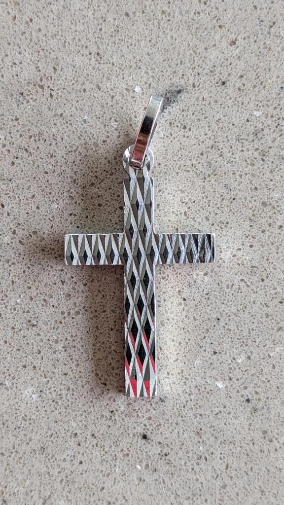 Kruisje verzilverd, Ophalen of Verzenden, Nieuw, Sieraad, Christendom | Katholiek
