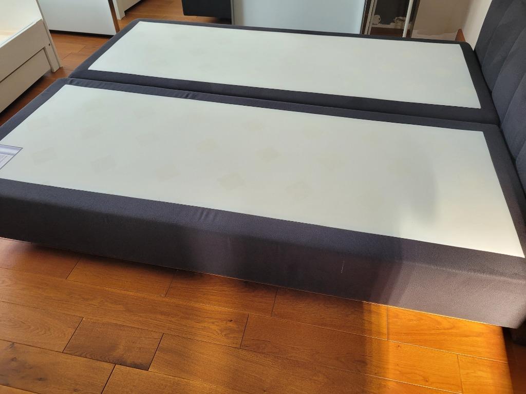 2 sommiers Beka 80 x 200 cm gris anthracite, Enlèvement, Utilisé, Sommier, 200 cm