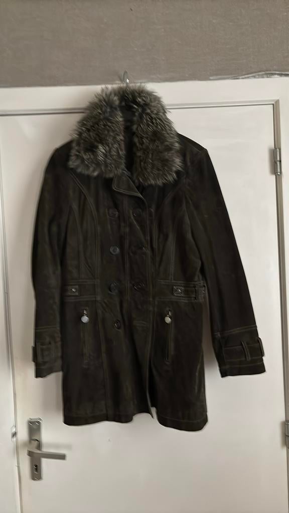 Donker bruin daim jas C&A 42 pels verwijderbaar, Kleding | Dames, Ophalen of Verzenden, Nieuw