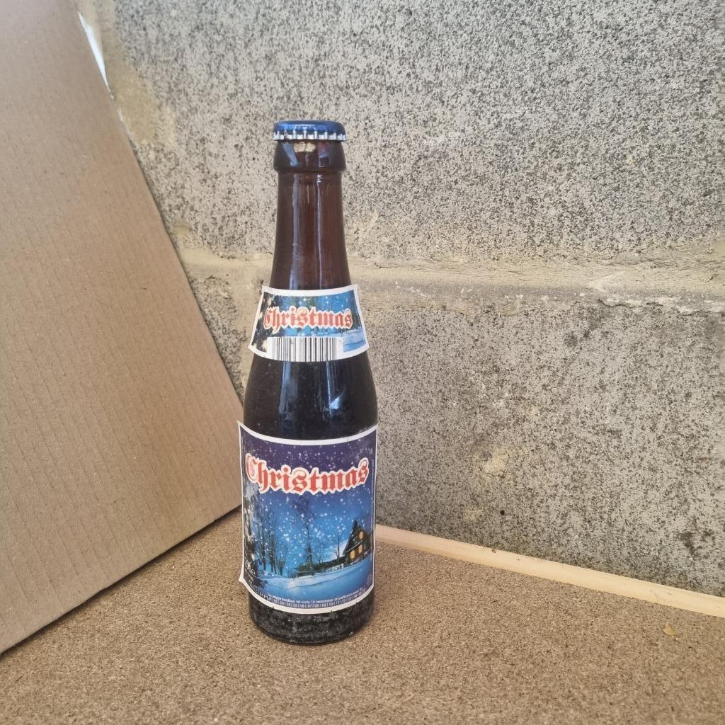Bouteille de bière Christmas, Enlèvement ou Envoi, Utilisé, Bouteille(s), Autres marques