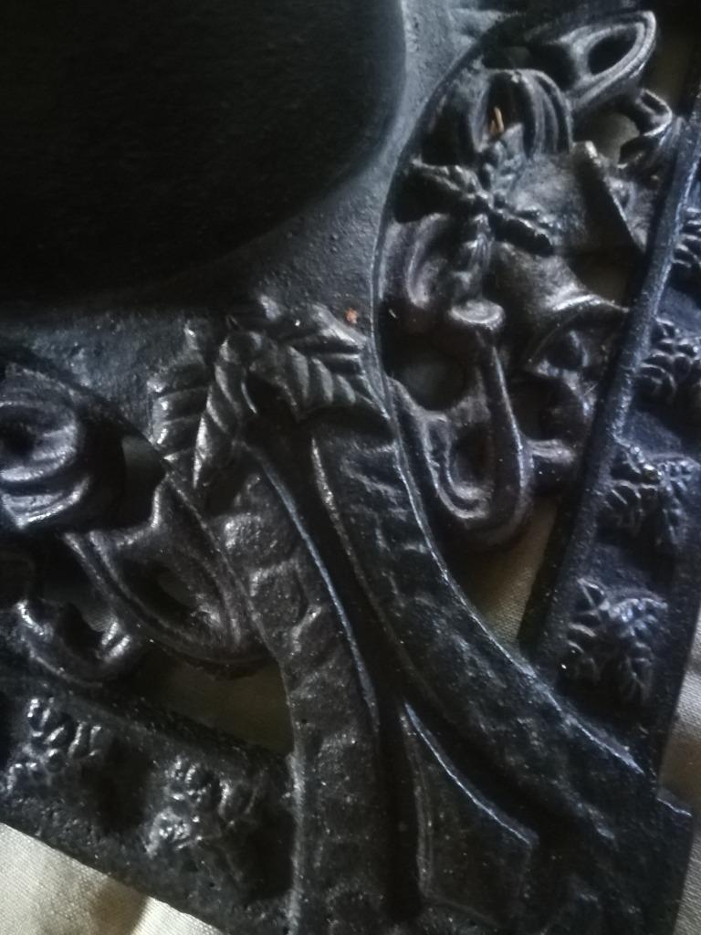 Prachtige antieke gietijzeren sparrenstandaard, Antiek en Kunst, Curiosa en Brocante, Ophalen