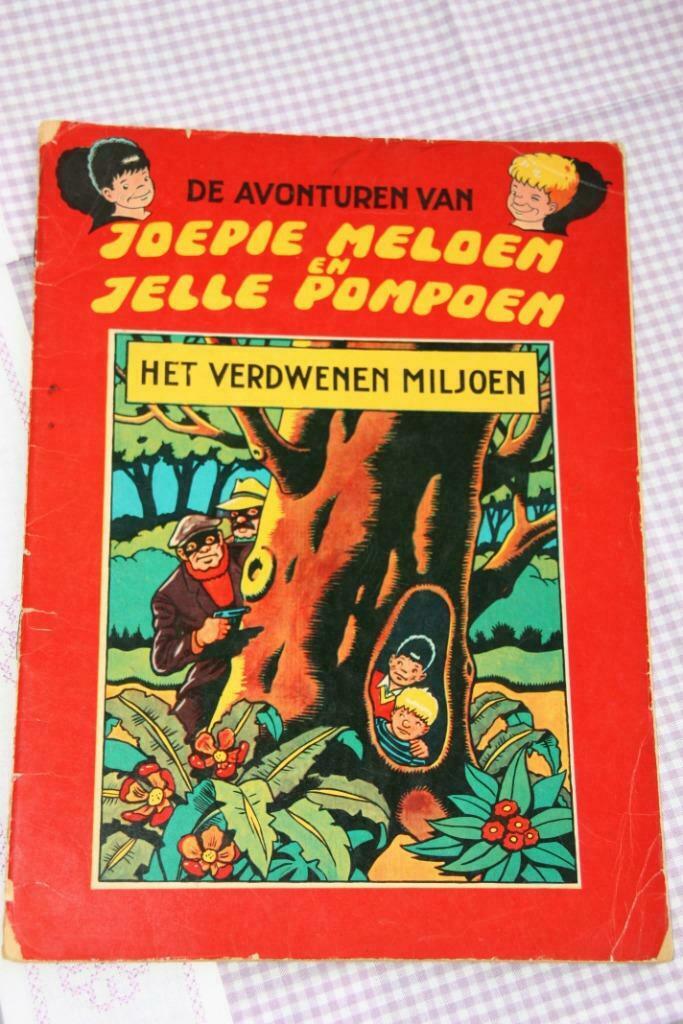 Joop Meloen en Jelle Pompoen (Nl. -1964) (4 strips), Complete serie of reeks, Ophalen of Verzenden, Gelezen