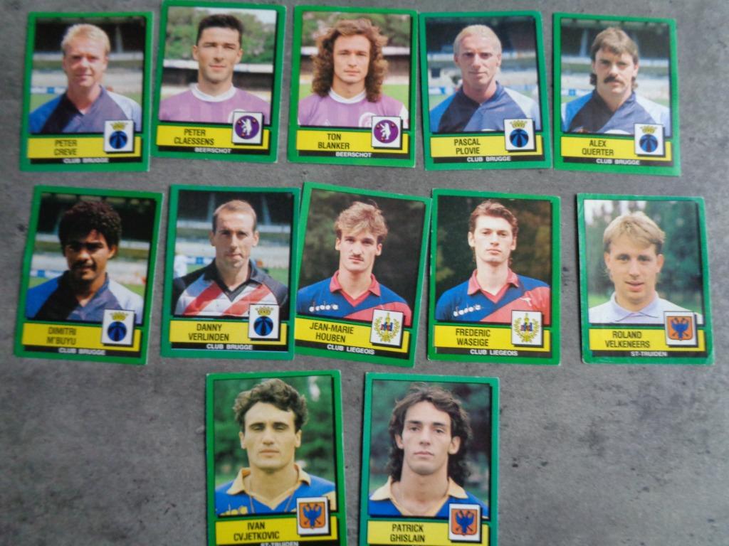 PANINI VOETBAL STICKERS FOOTBALL 89 PLAATJES 12X ANNO 1989, Verzenden, Zo goed als nieuw