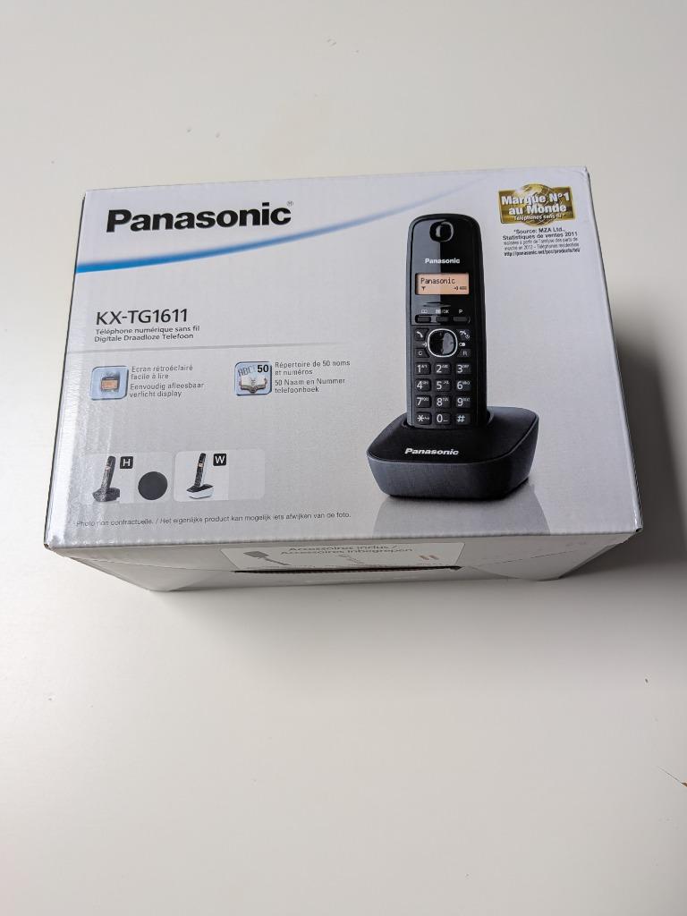 Panasonic   KX-TG1611, Telecommunicatie, Vaste telefoons | Handsets en Draadloos, Ophalen of Verzenden, Zo goed als nieuw, 1 handset