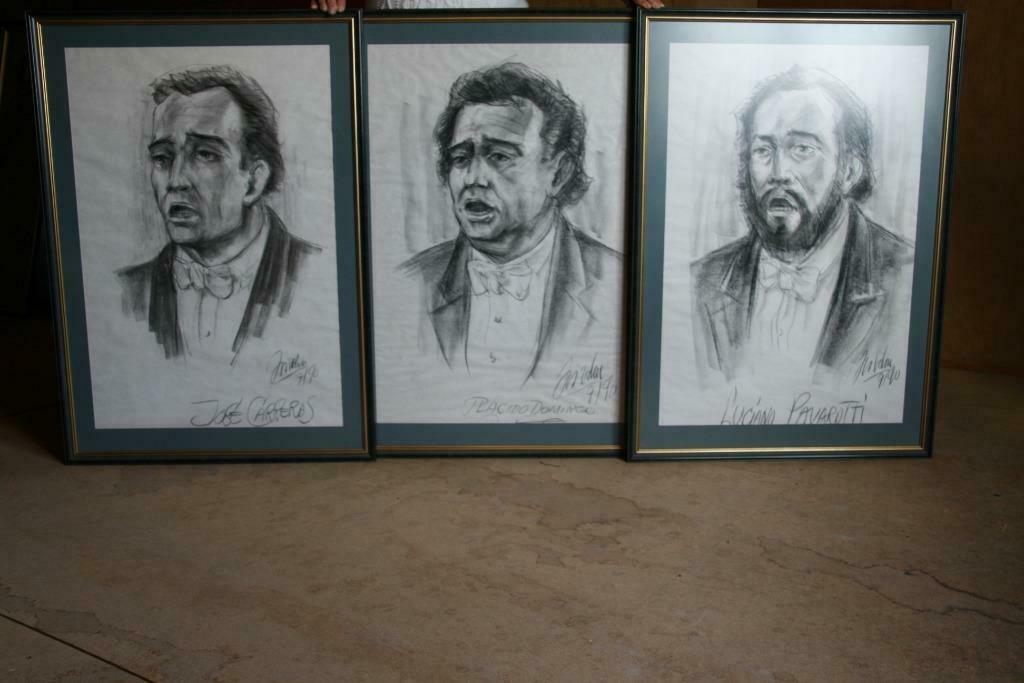 3 tenoren. Pavarotti, Carreras en Domingo, Antiek en Kunst, Kunst | Beelden en Houtsnijwerken, Ophalen